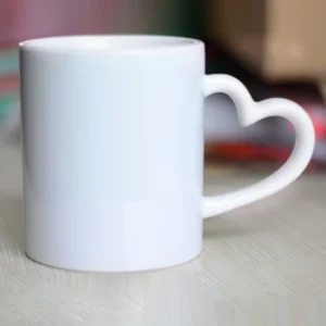 Heart Handle White Mug