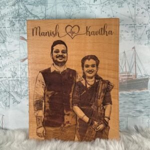 6x8 inch wood engraving