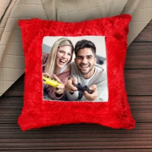 square photo printed cushion